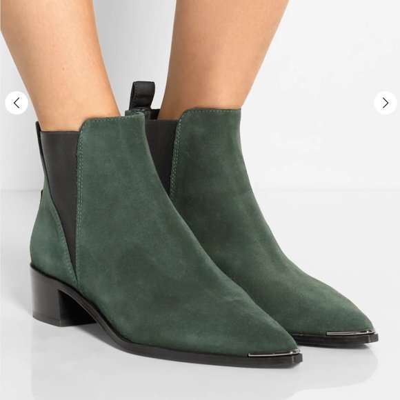 Acne Studios Jensen Boots - Emerald Suede - Sz 37 - Picture 11 of 11